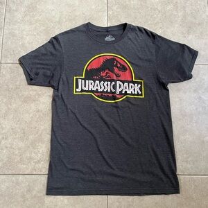 Jurassic Park Graphic Gray Medium Tee T-shirt